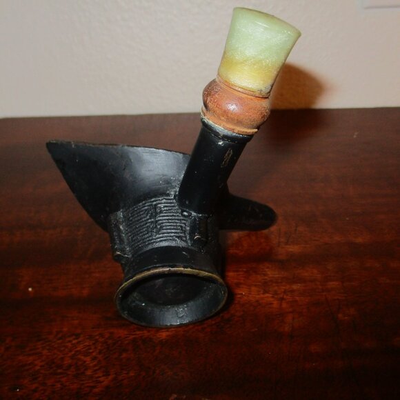 Antique Chinese Archaic Bronze Vessel Jade Handle - Picture 4 of 4